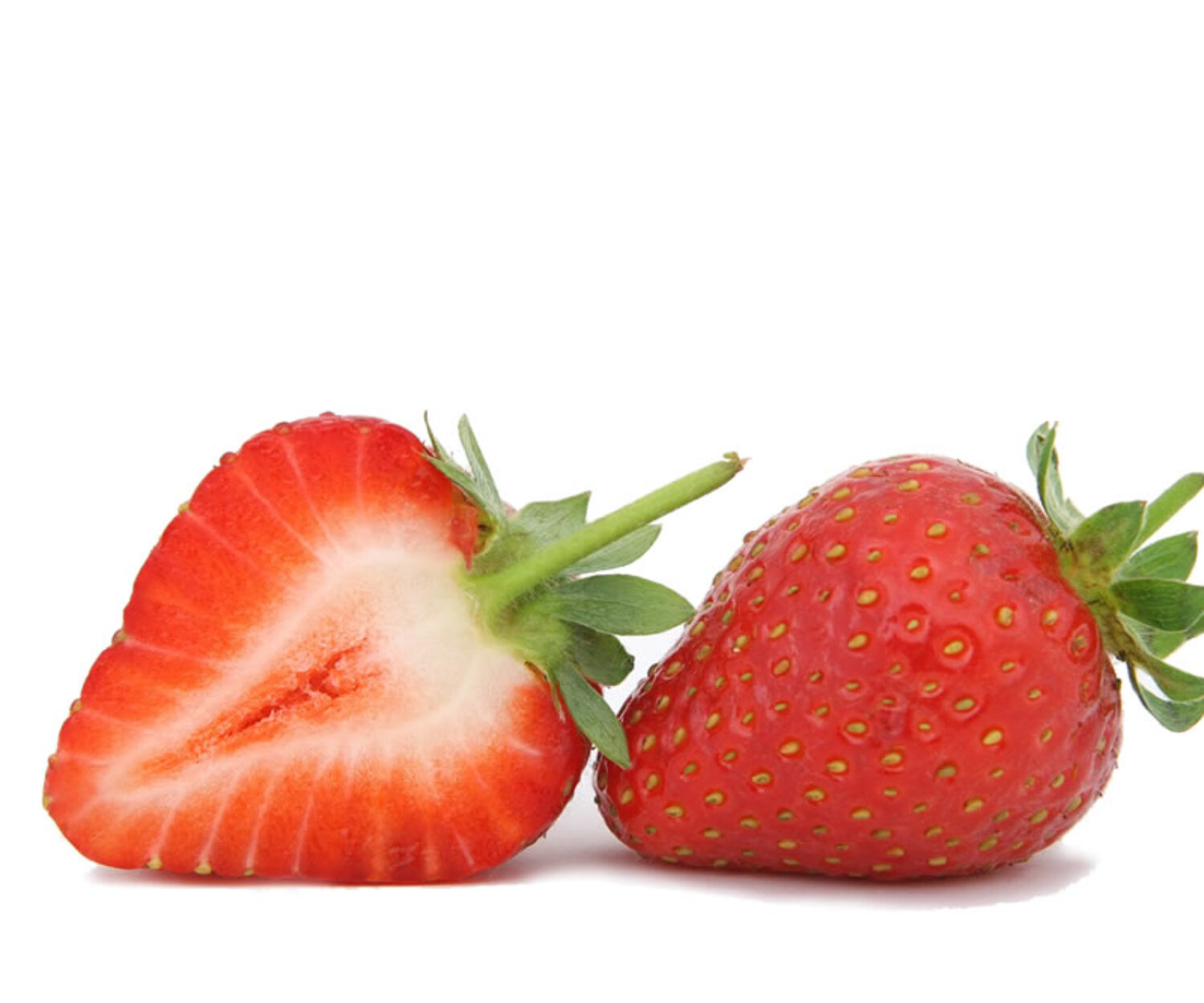 Fresas. Zumo de fresa.