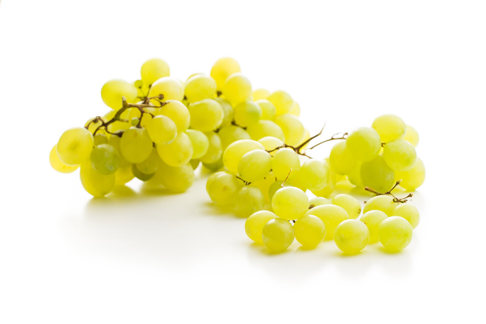 Uva blanca. Zumo de uva blanca.