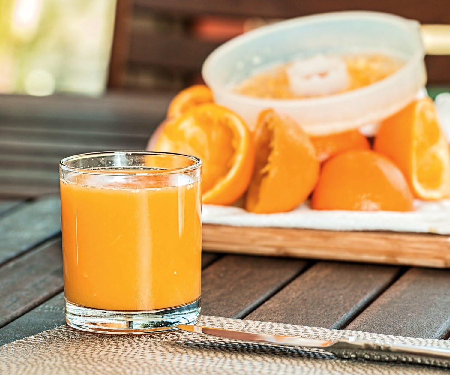 zumo orgánico de naranja